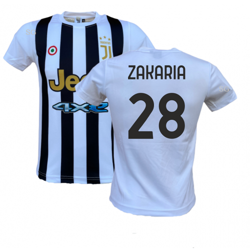 Maglia Juventus Zakaria 28 ufficiale replica 2021/22 personalizzata